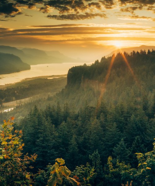 SUNRISE OVER THE GORGE by Harv Greenberg