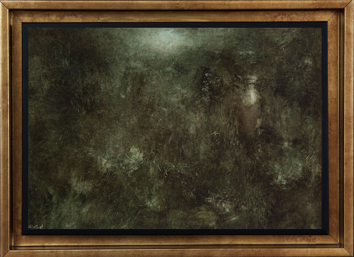 Impressionistic Landscape Oil Painting By Przemek Kret, 15 X 11", Lost And Found, Original Artwork