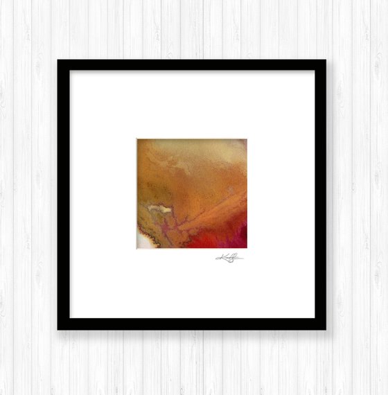A Soft Prayer - Watercolor Abstract Painting in mat by Kathy Morton Stanion