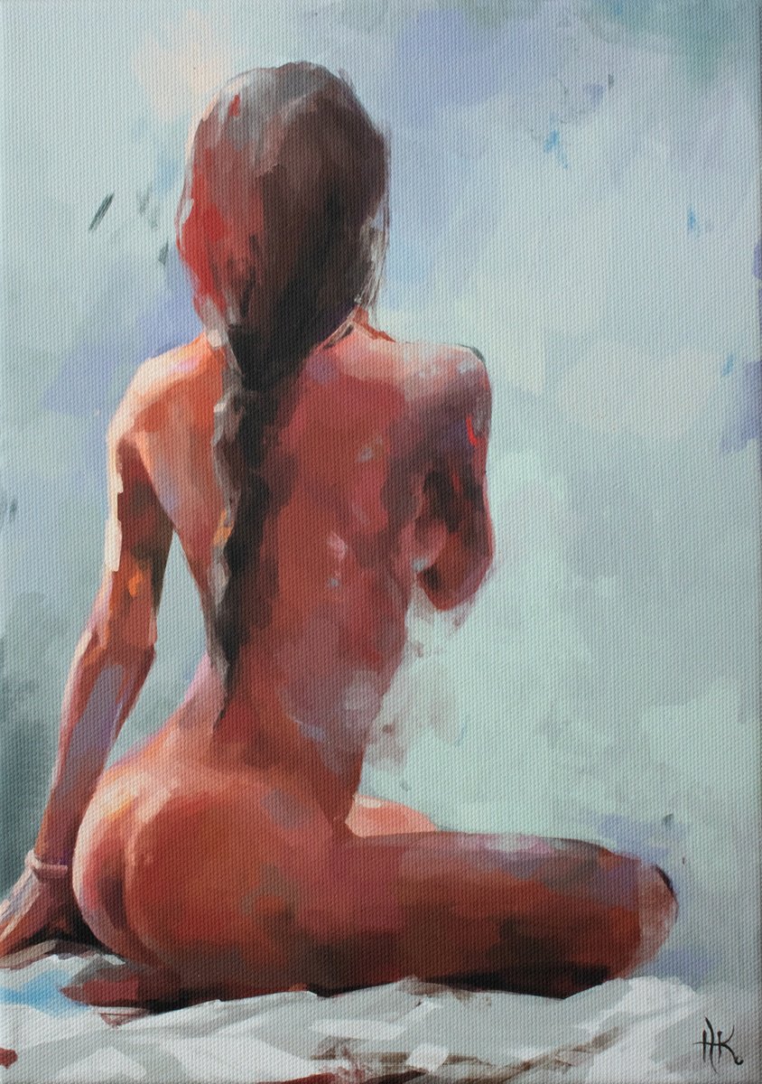 Impressionistic Giclee Print , Just She By Zhanna Kondratenko, 8 X 12, Artwork For Sale On Artfinder