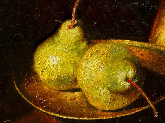 With pears