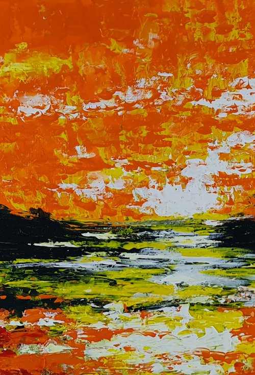 Orange sunrise 1 by Daniel Urbaník