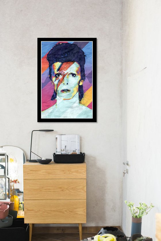 David Bowie Ziggy Stardust - Pop Art Modern Poster 1 Stylised Art