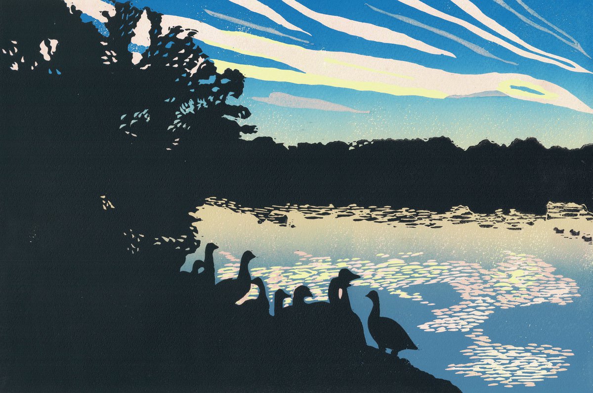 Evening at The Lake (Limited Edition 8 Prints) by Joanne Spencer