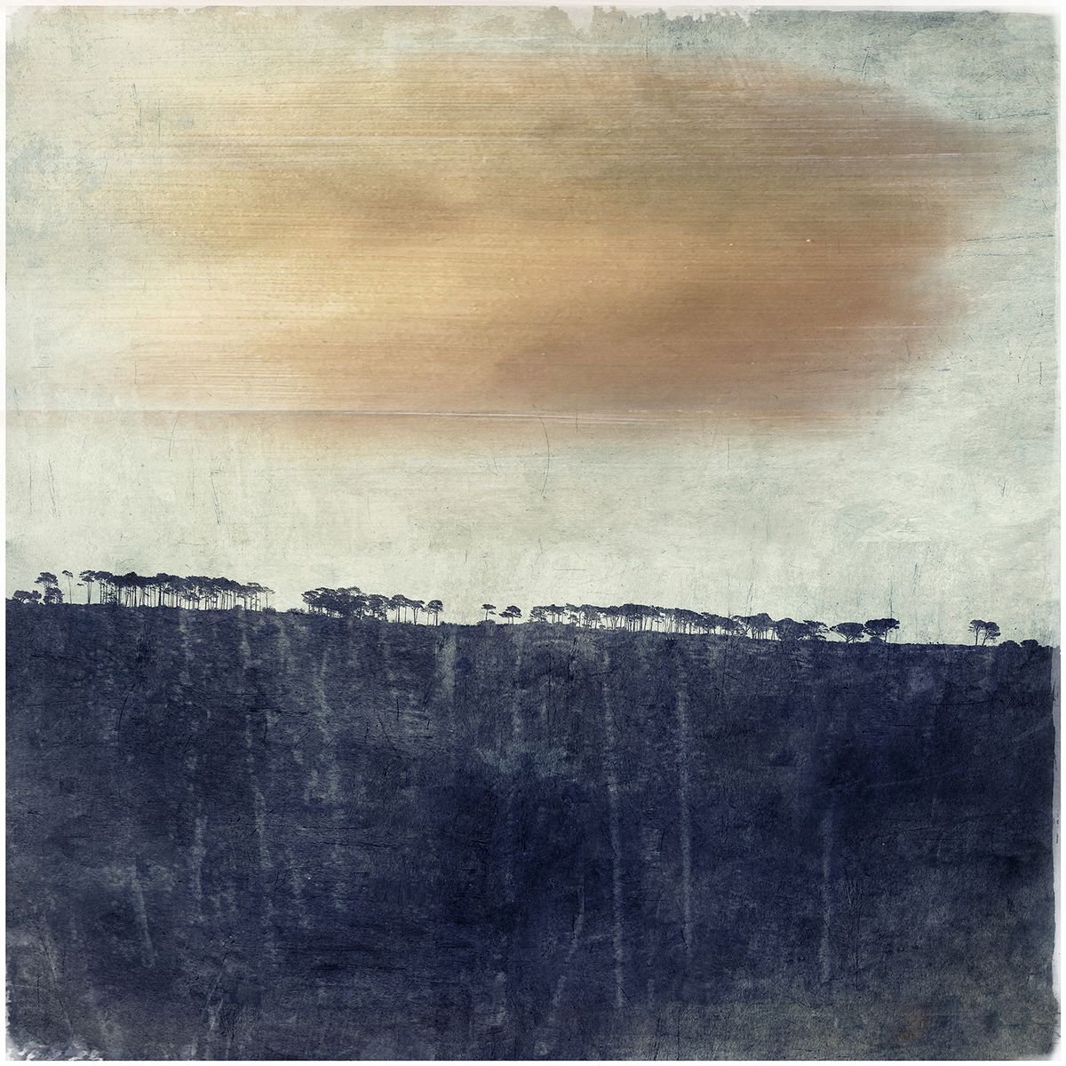 Impressionistic Landscape Photograph By Nadia Attura, 20 X 20", Cape Hill, Original Artwork