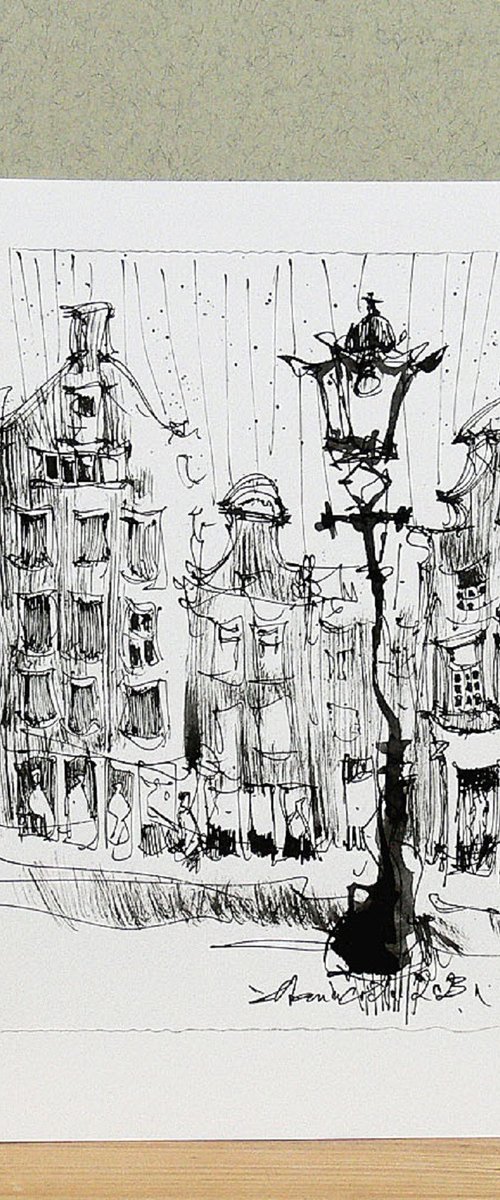 Amsterdam ink drawing. by Marin Victor