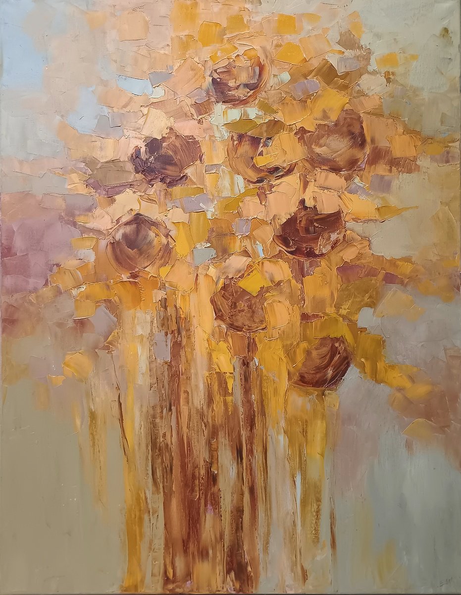 Expressive Oil Painting , Devotion By Emilia Milcheva, 28 X 35, Artwork For Sale On Artfinder
