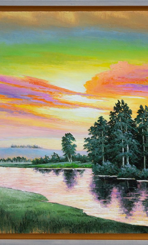 EVENING RIVER by Oleksii Vylusk