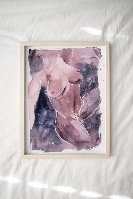 'Midnight III', nude study