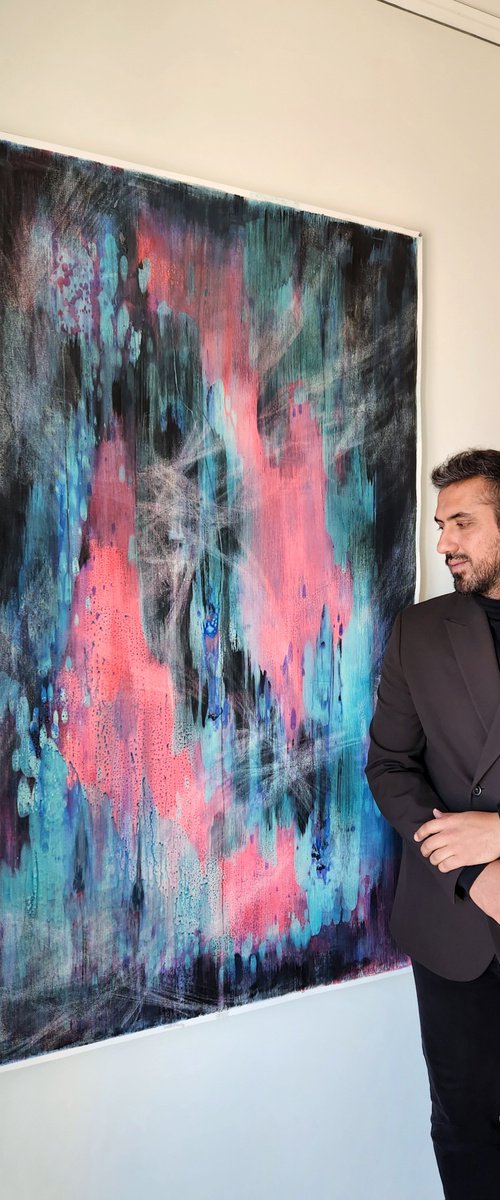 HEALING - Contemporary Abstract Painting by Orvvet