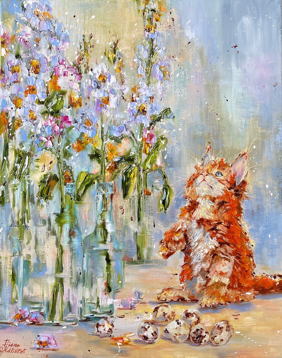 Le petit chat roux by Diana Malivani