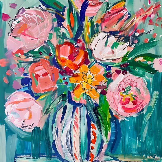 Bouquet of peonies