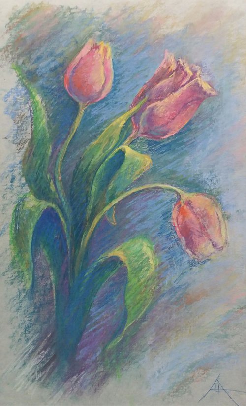 Tulips by Liubov Ponomarova