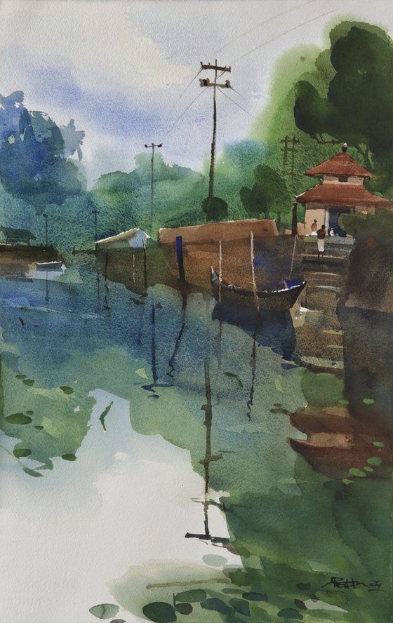 A water lane in Alleppey