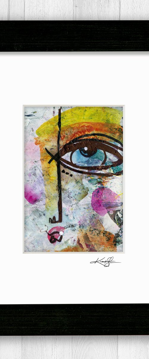 Little Funky Face 14 - Abstract Painting by Kathy Morton Stanion by Kathy Morton Stanion