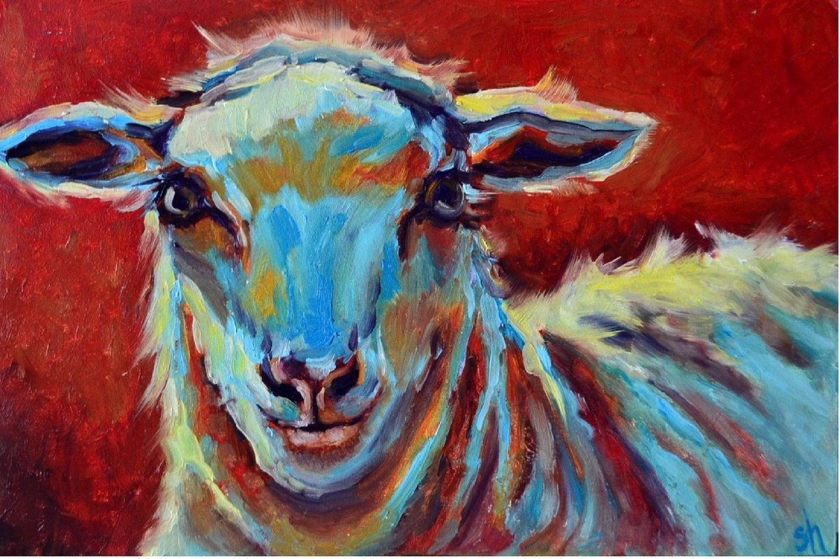 sheep by Nataliia Shevchenko