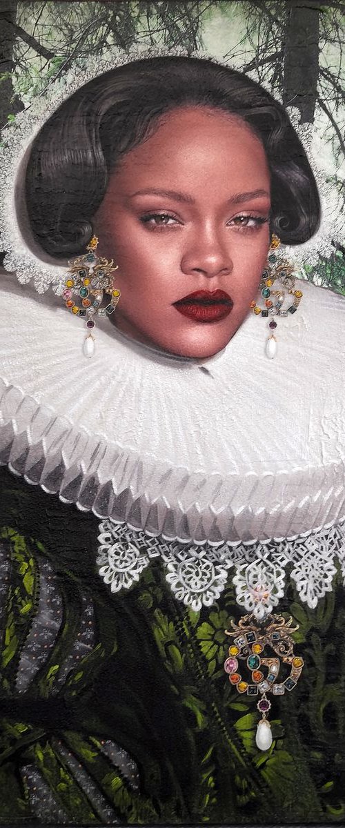 Rihanna versus Frans Hals by Karin Vermeer