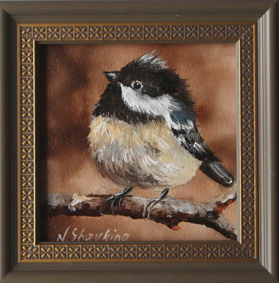 Bird Small Painting Framed