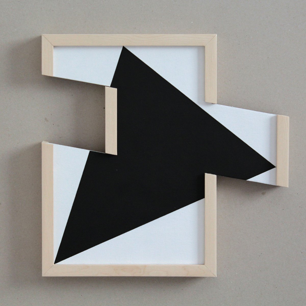 Geometric Abstract Acrylic Painting By Martin Singer, 14 X 22", Cct05-23, Original Artwork