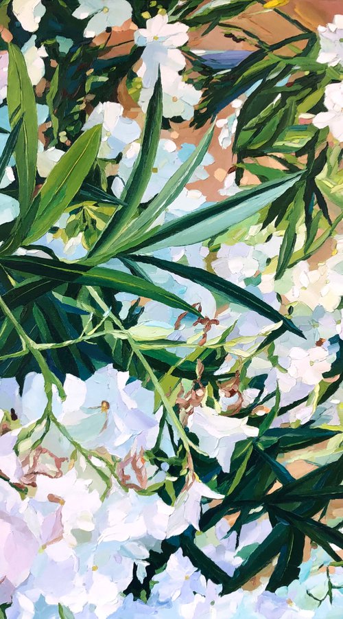 White oleanders by Ulyana Korol