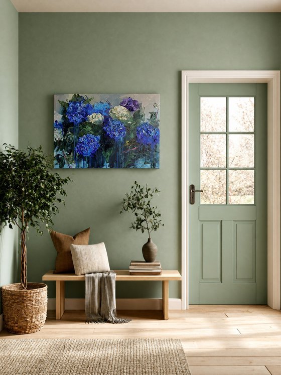 Hydrangea Garden I — Large Floral