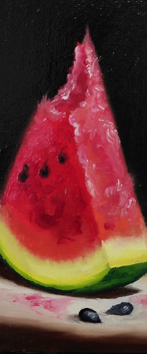 Watermelon still life by Jane Palmer Art