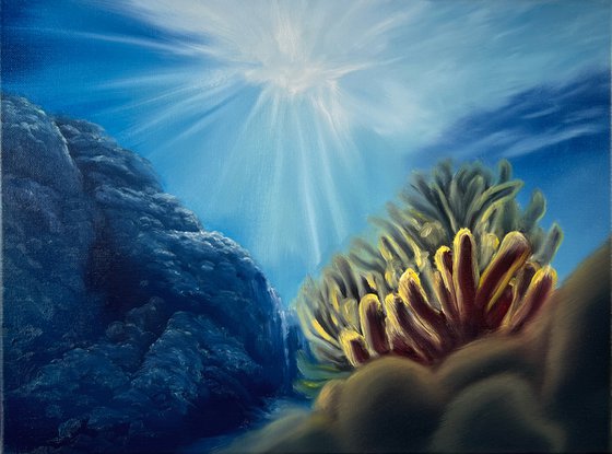 Under the Sea, 40 x 30, oil on canvas