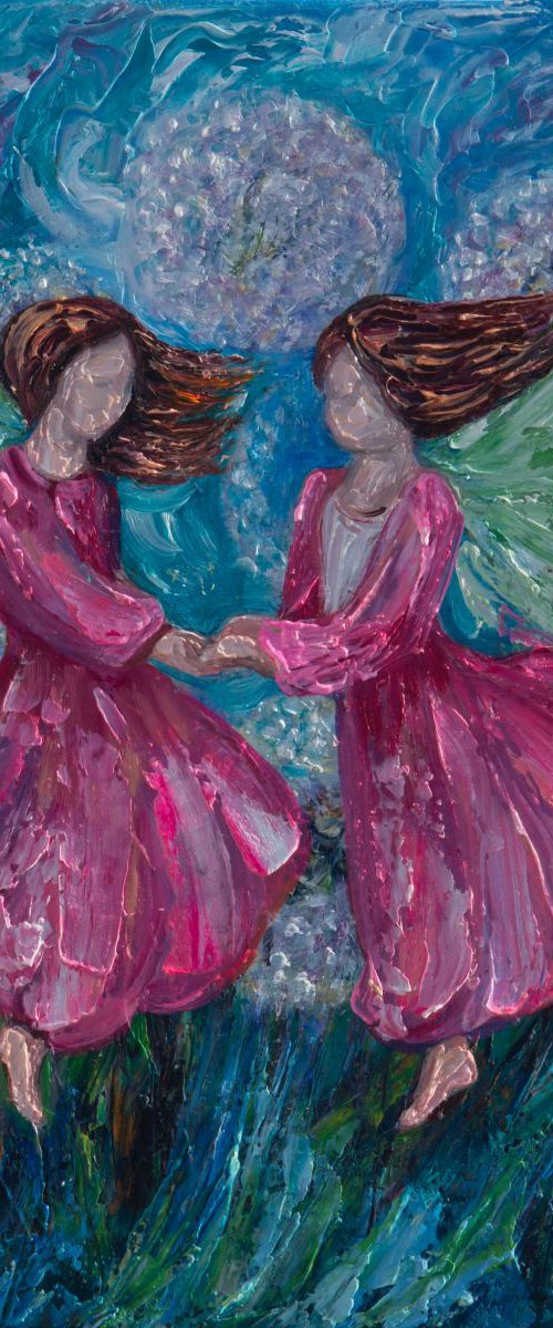 "Angelic Dance" (Reserved for Scott) by Lena Owens at OLena Art