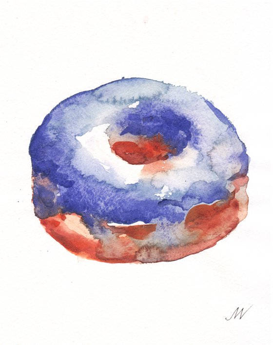Blue donut.