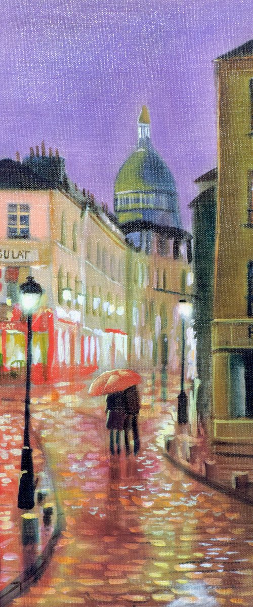 Paris Montmartre (linen canvas) by Gordon Bruce