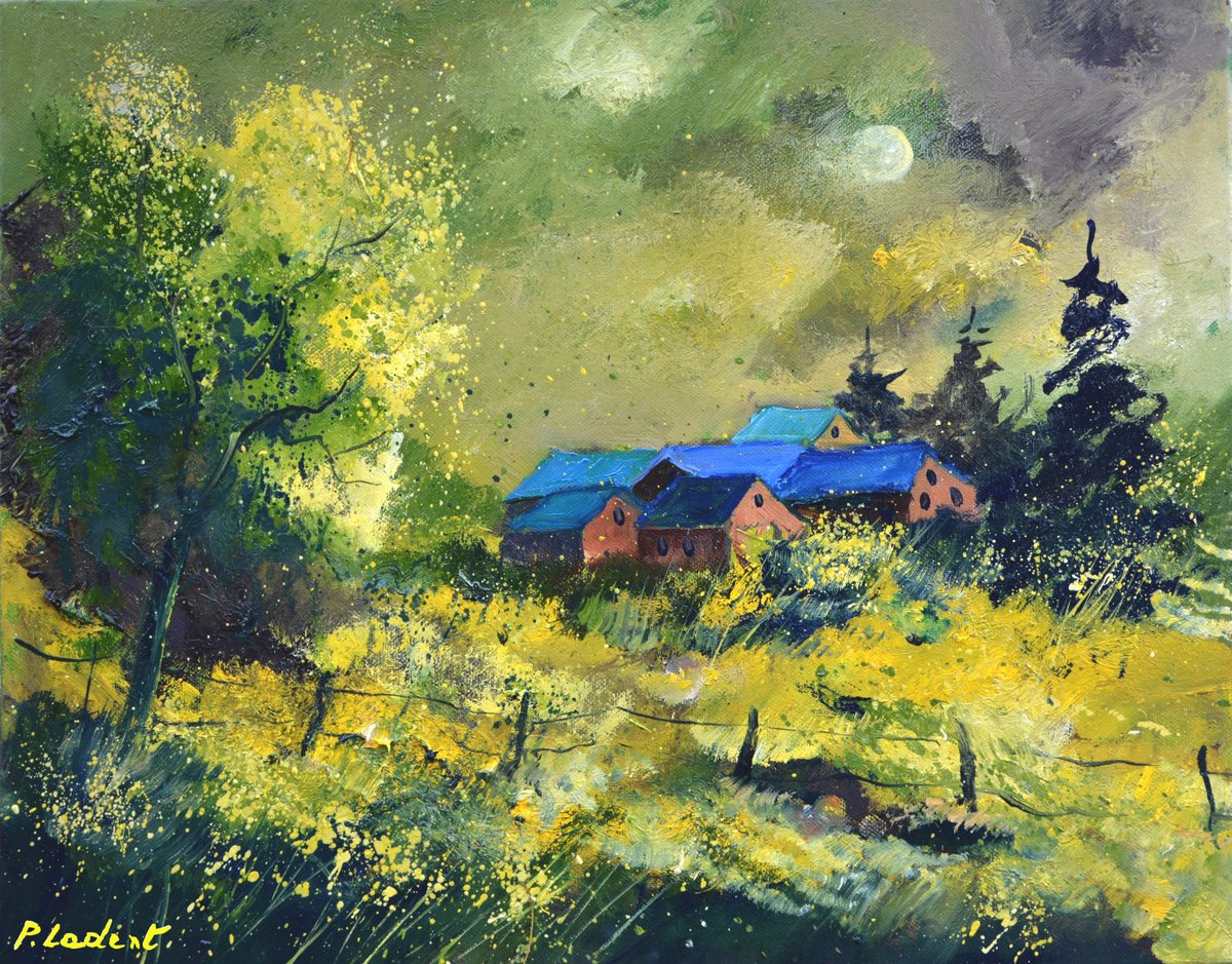 Green Houses By Pol Henry Ledent, 20 X 16, Artwork For Sale On Artfinder