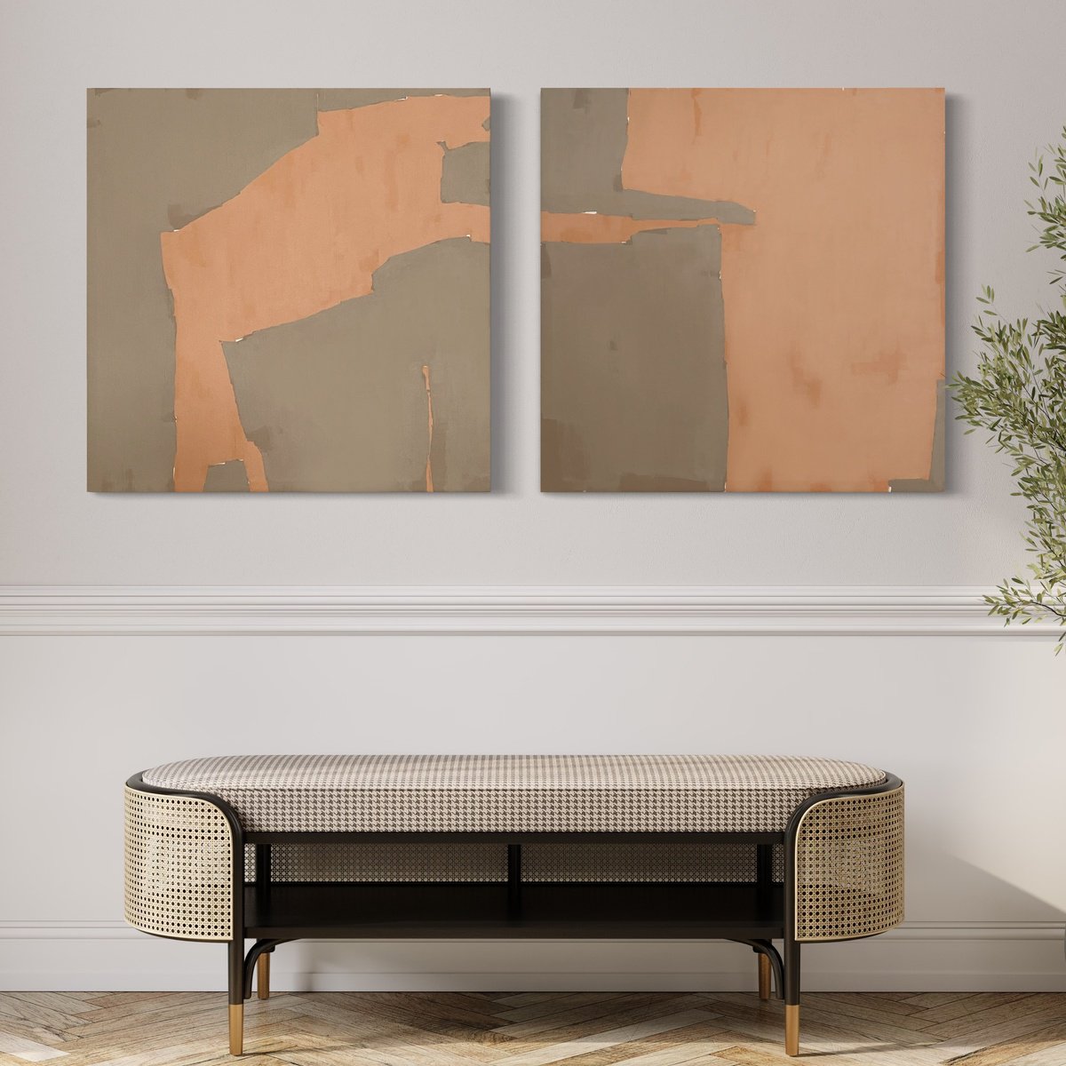 Abstract Acrylic Painting By Andrea Reichhart, 63 X 31, Helio, Original Artwork