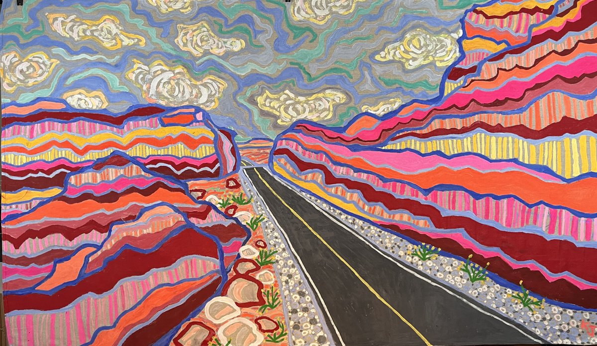 Rocky Road By Katie Jurkiewicz, 84 X 48, Artwork For Sale On Artfinder