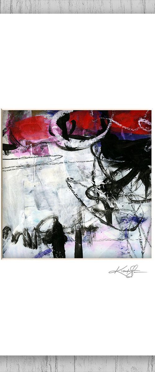 Abstract Dreams 118 - Mixed Media Abstract Painting in mat by Kathy Morton Stanion by Kathy Morton Stanion