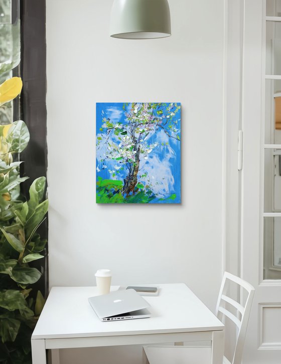 Spring blue, awakening