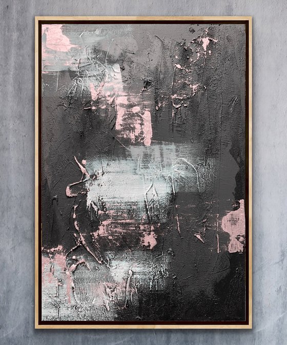 Black Pink Abstract Flashes