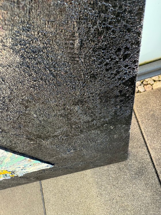 Light sprouting from darkness. Diptych