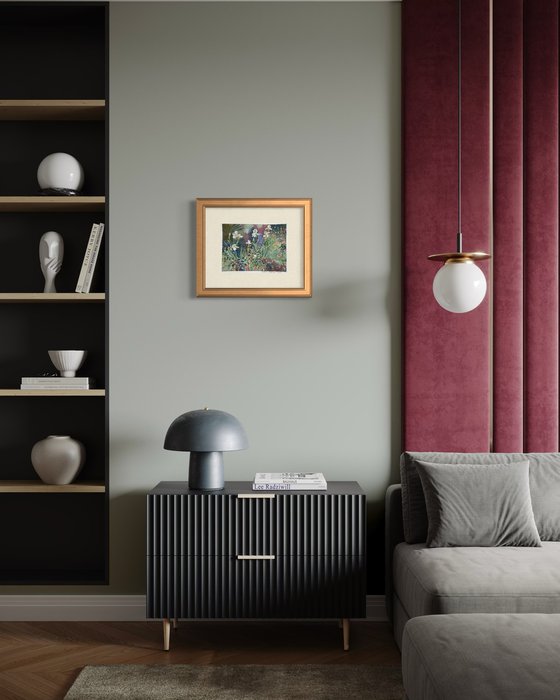 Irises in the garden