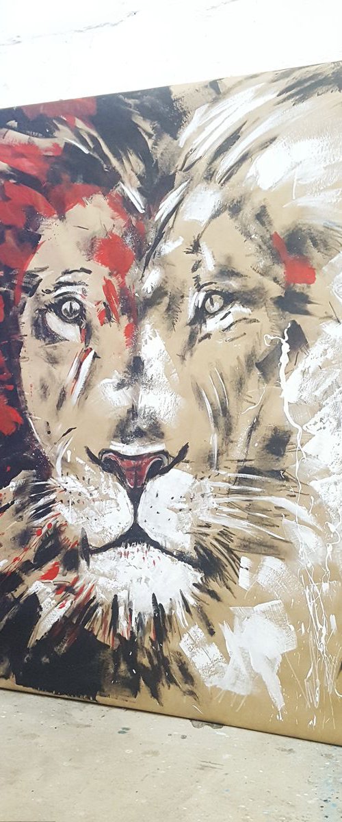 Lion - Big Cat #1  -  Series One of the big five by Stefanie Rogge