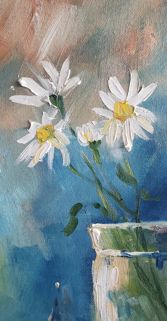 "3 Cherries" - Still Life - Daisies