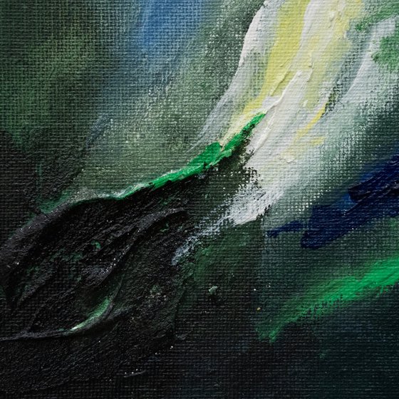 Dark Green Abstract Expressive