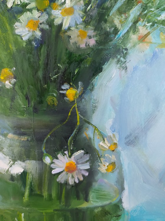 Daisies in a jar