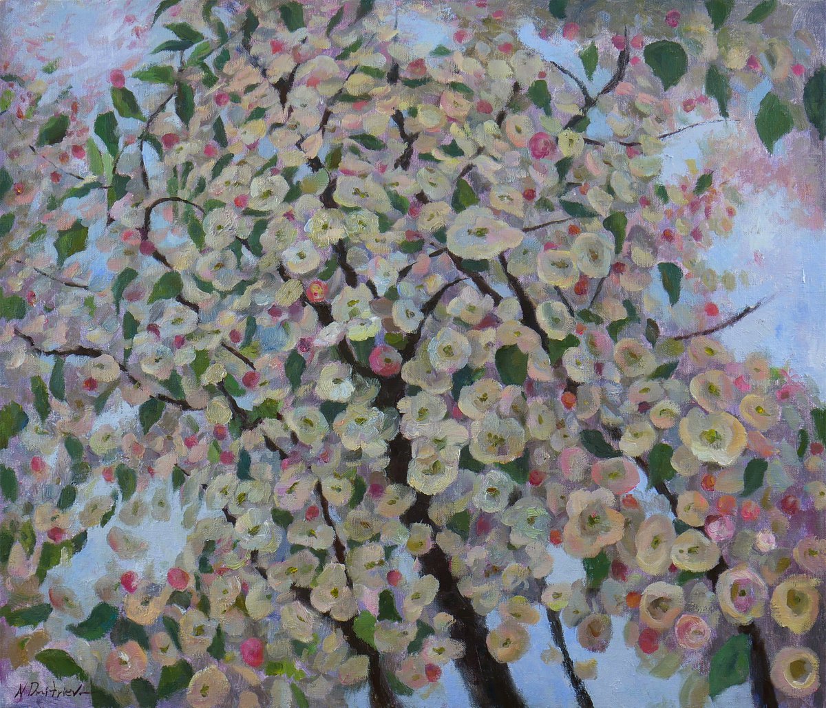 Blooming Tree - painting by Nikolay Dmitriev