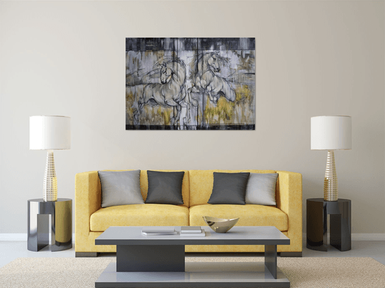 Carousel of Rain and Sun. Horses