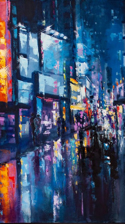 Evening city by Aleksandr Neliubin