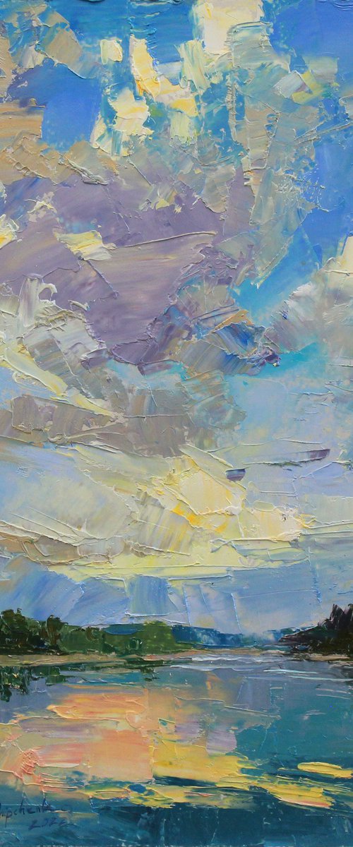 Evening clouds by Alisa Onipchenko-Cherniakovska