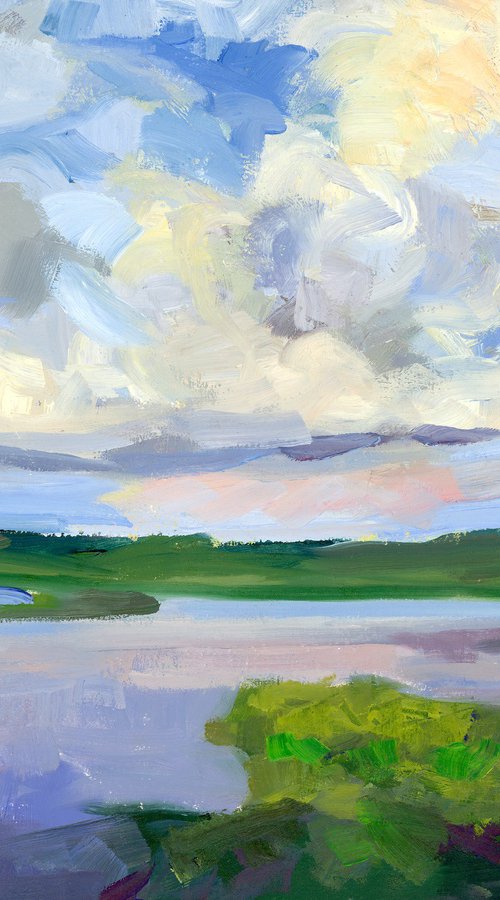 Blue Sky Marshes by Dena Adams