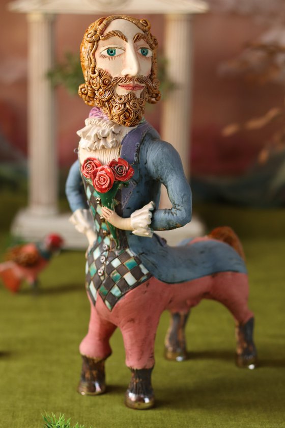 Hipster Centaur. Sculpture by Elya Yalonetski.