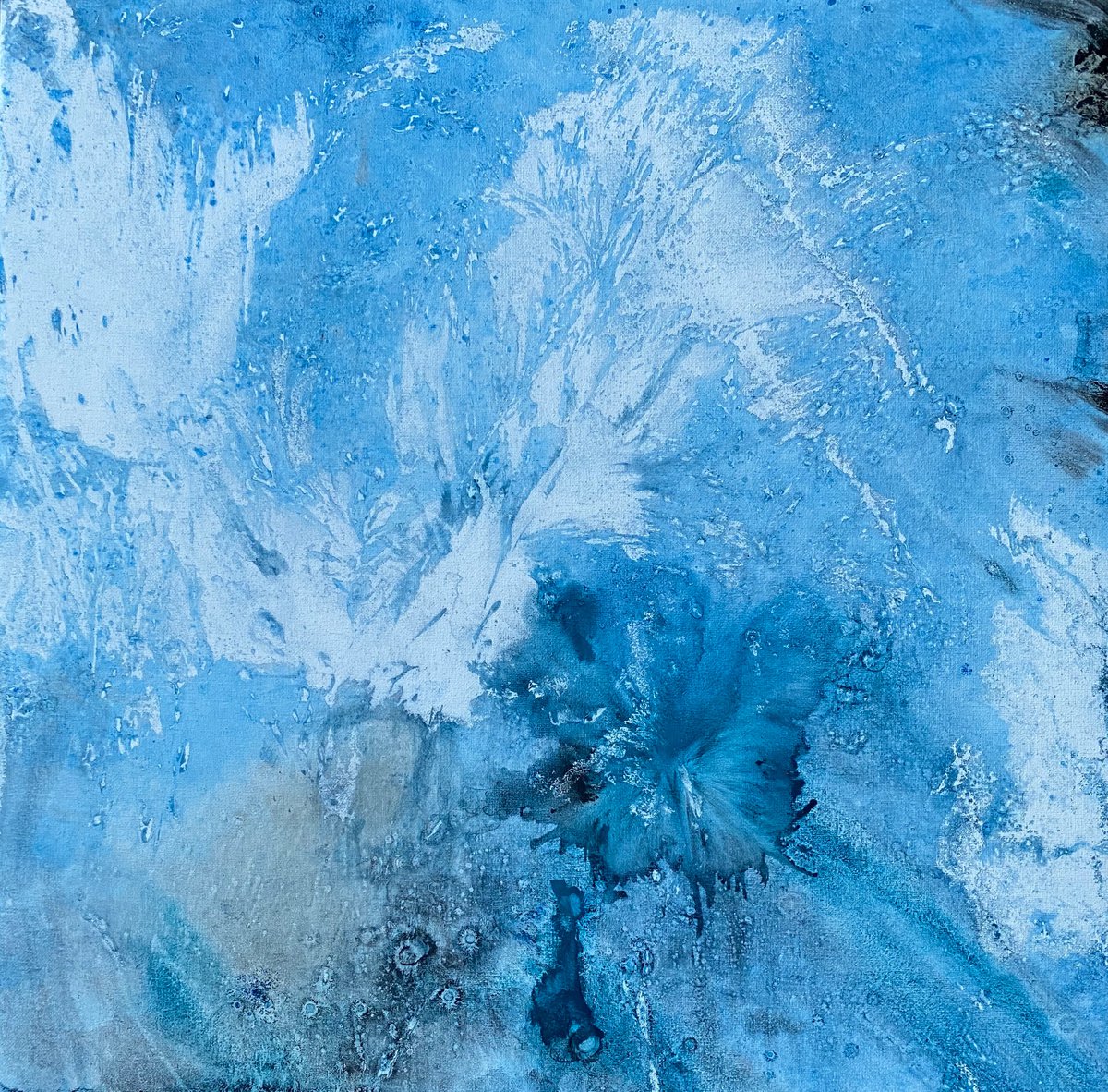 Blue abstract painting 2205202001 by Natalya Burgos