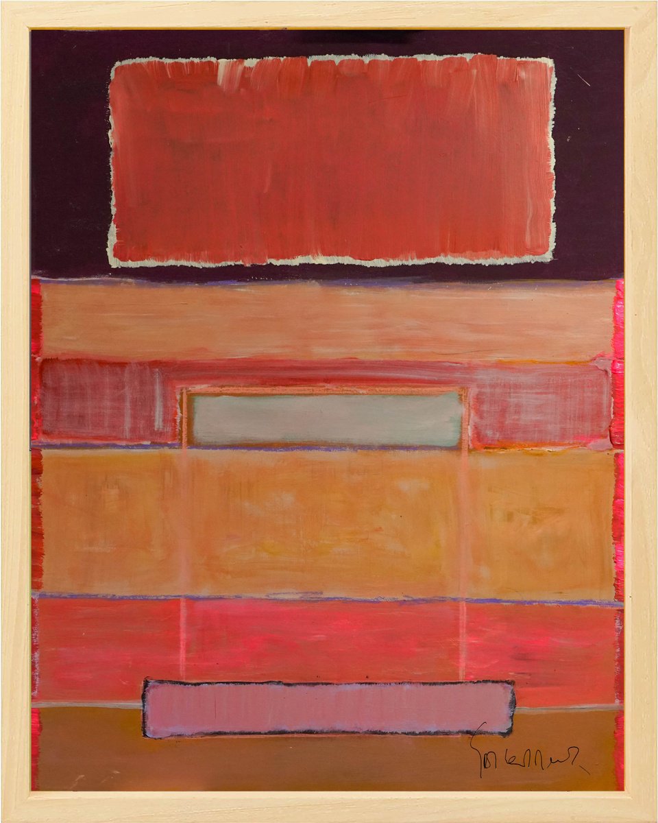 Organic Abstract Acrylic Painting By Geert Lemmers Fpa, 33 X 41, Liberation Of The Mind 12, Original Artwork